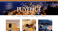 Desktop Screenshot of hosteriapuyehue.com